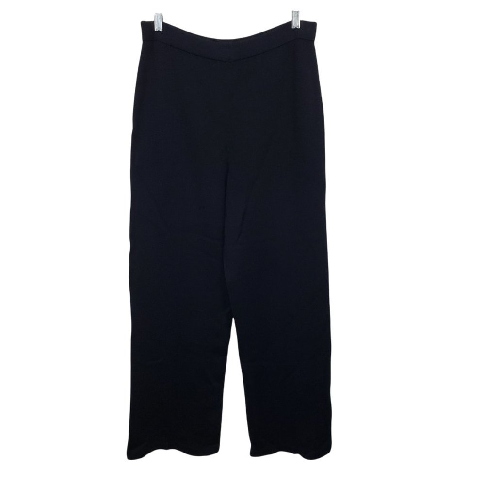 St. John Basics Marie Gray Women  Knit Elastic Casual Pants Size 8